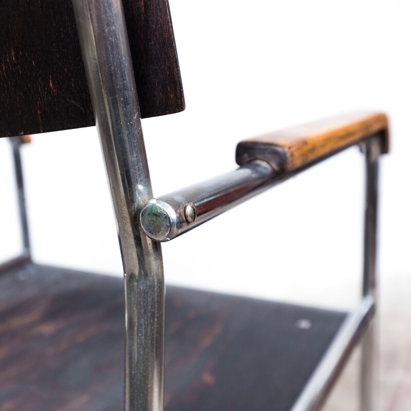 Pair of vintage Thonet B 11 armchairs by Marcel Breuer, 1935