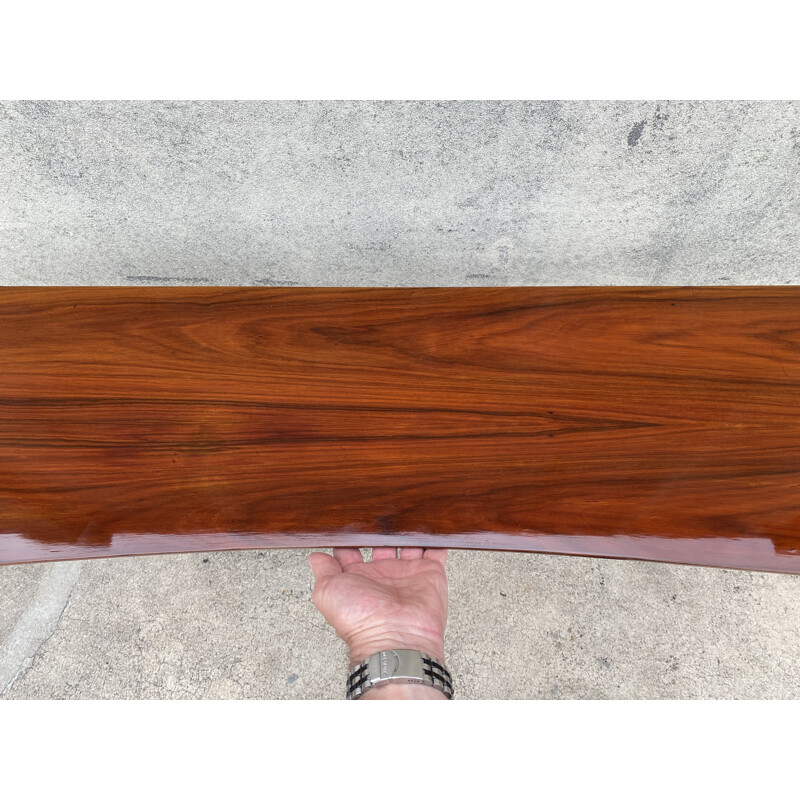 Vintage walnut wall console by Ico Parisi