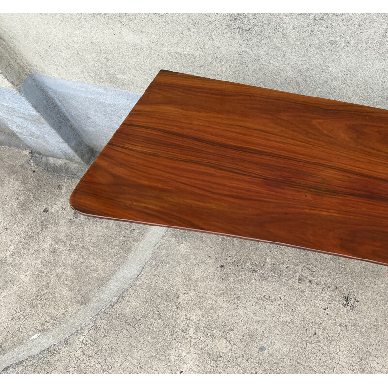 Vintage walnut wall console by Ico Parisi