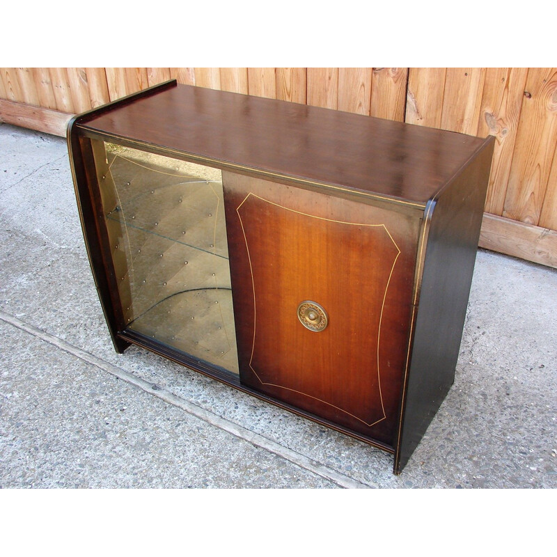 Mid century bar cabinet with gramophone, 1960s