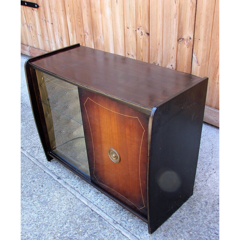 Mid century bar cabinet with gramophone, 1960s