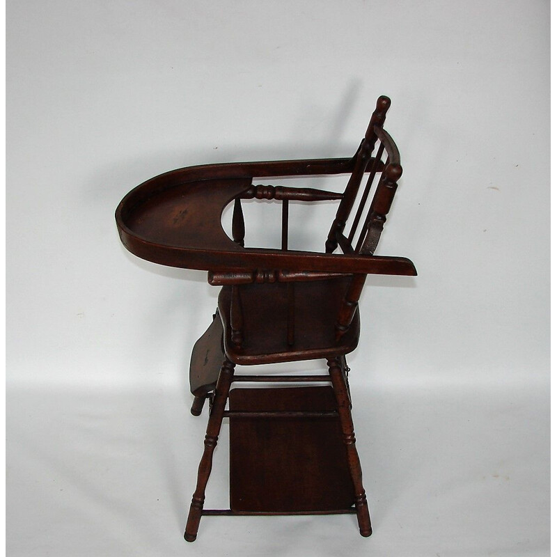 Wooden vintage children's chair, 1930s