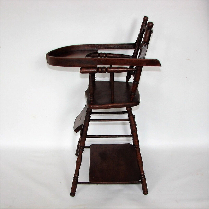 Wooden vintage children's chair, 1930s