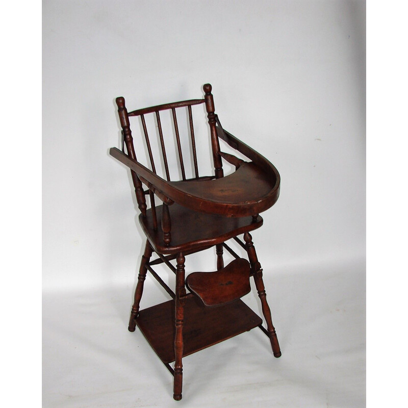 Wooden vintage children's chair, 1930s