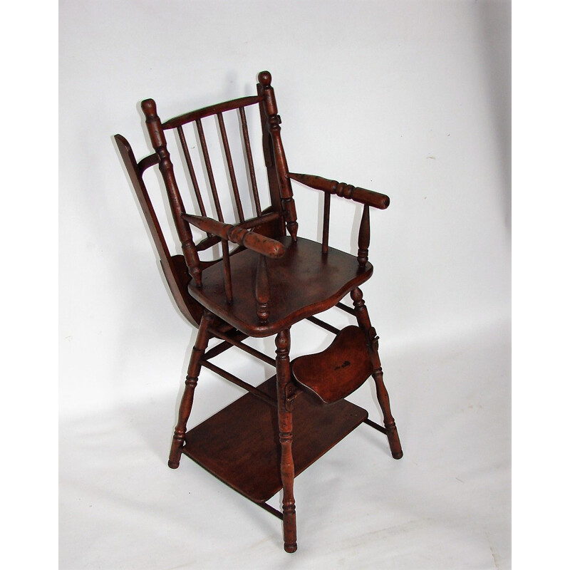 Wooden vintage children's chair, 1930s