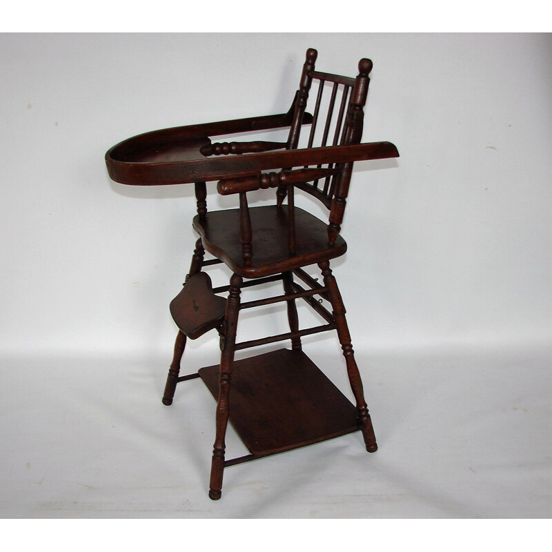 Wooden vintage children's chair, 1930s