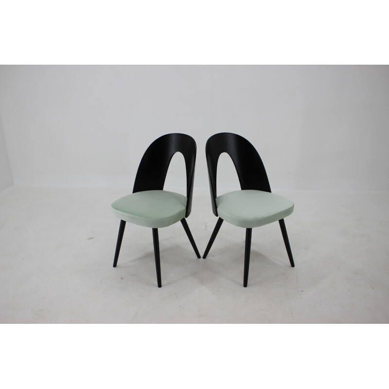 Conjunto de 4 cadeiras vintage por Antonin Suman, Checoslováquia 1960
