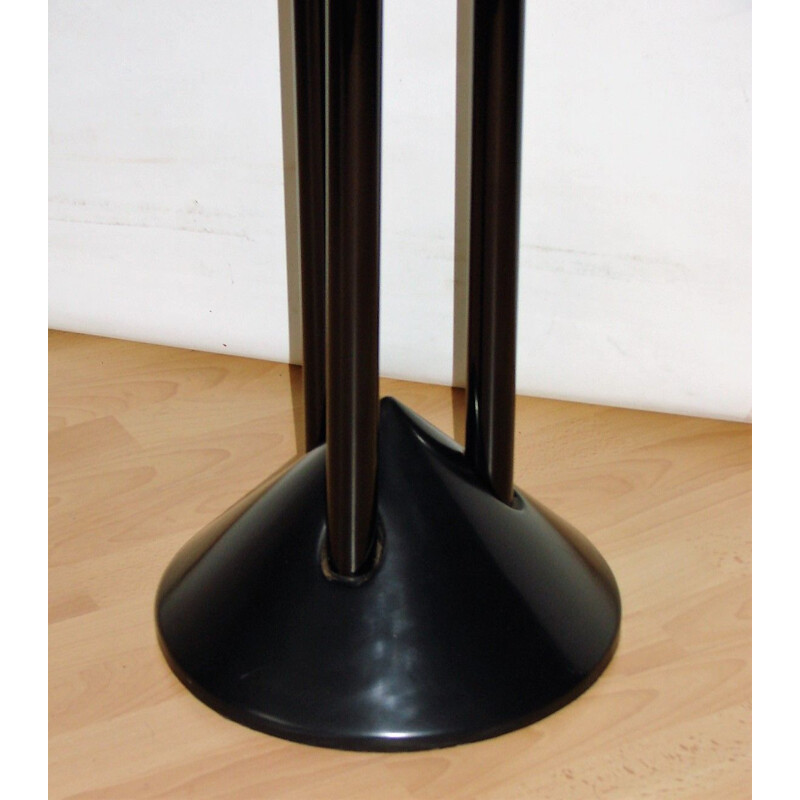 Modernist vintage lacquered steel coat rack, 1970s