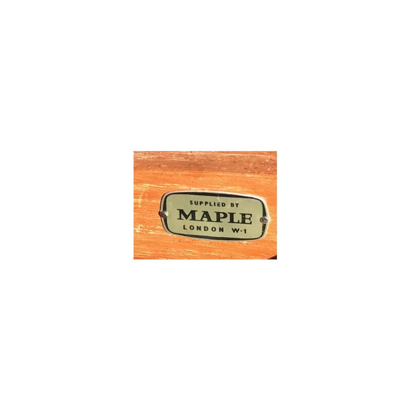 Vintage teak and walnut sideboard for Maple, 1960
