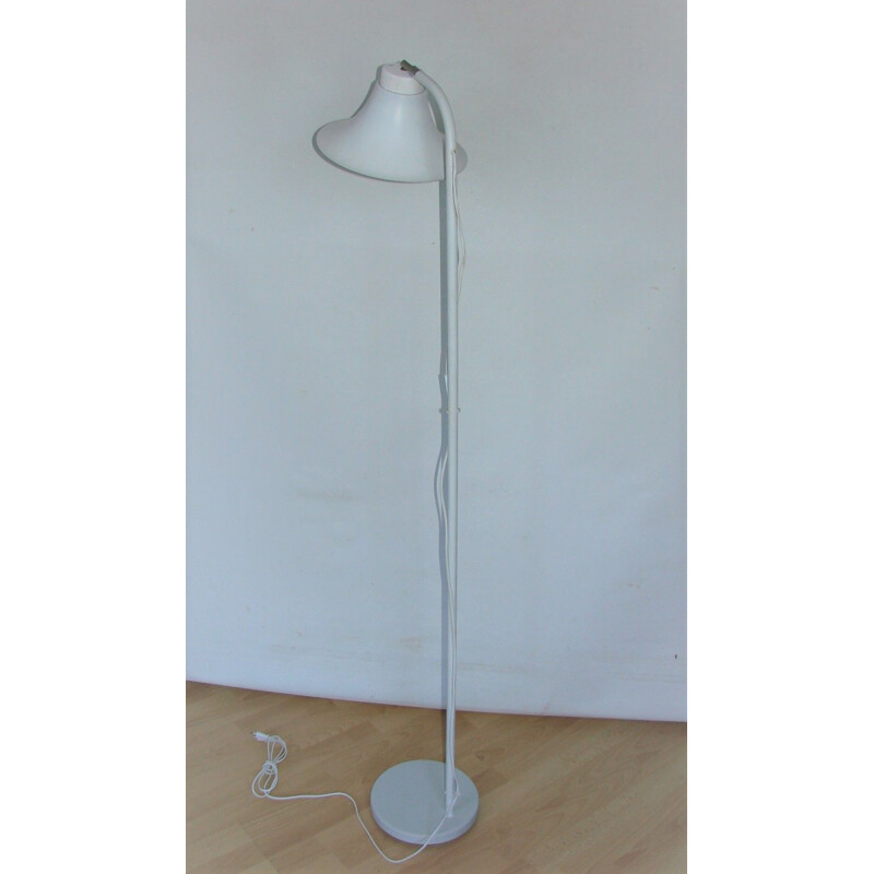 Mid century steel and aluminum floor lamp, 1990s