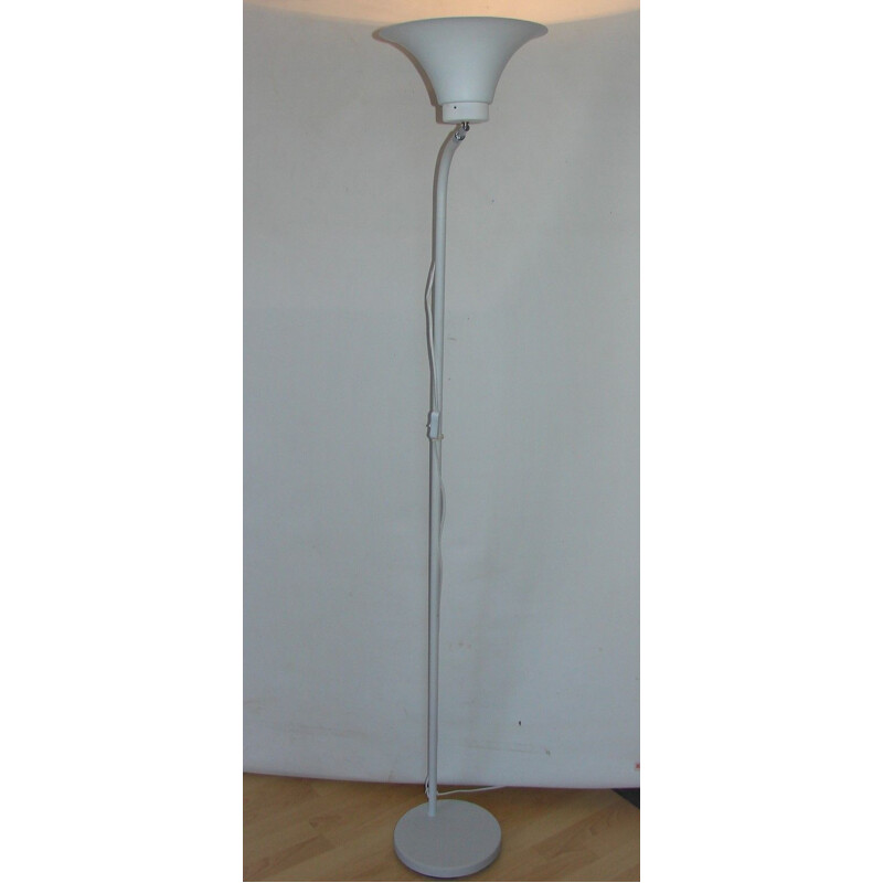 Mid century steel and aluminum floor lamp, 1990s