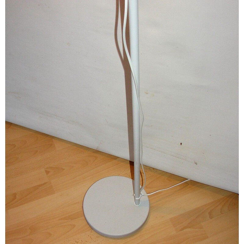 Mid century steel and aluminum floor lamp, 1990s