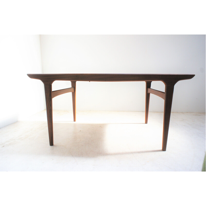 Scandinavian vintage teak table by Johannès Andersen for Uldum Mobelfabrik, Denmark 1970