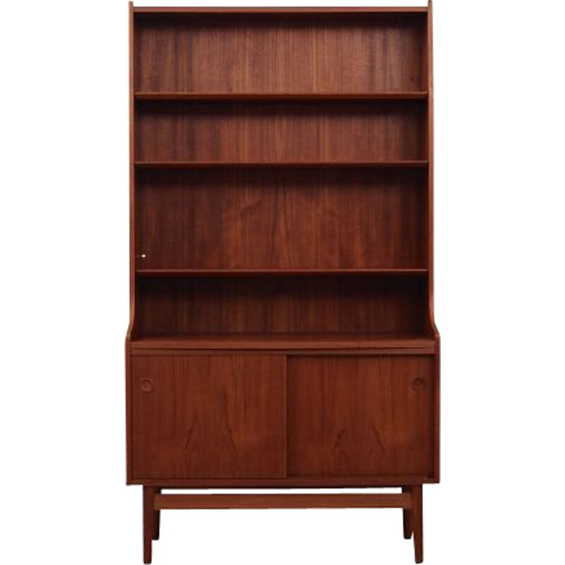 Teak vintage bookcase by Johannes Sorth, Denmark 1960s