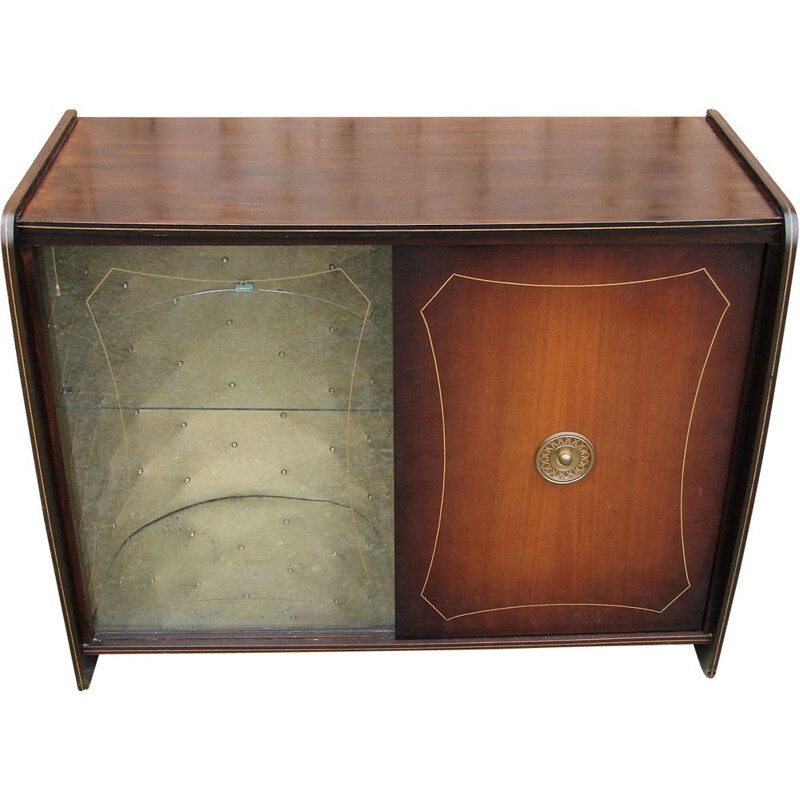 Mid century bar cabinet with gramophone, 1960s