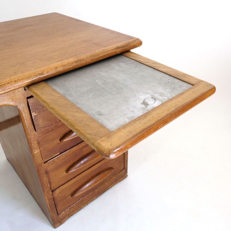 Vintage American desk with flap, 1950