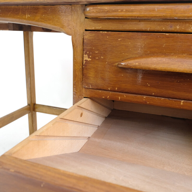 Vintage American desk with flap, 1950