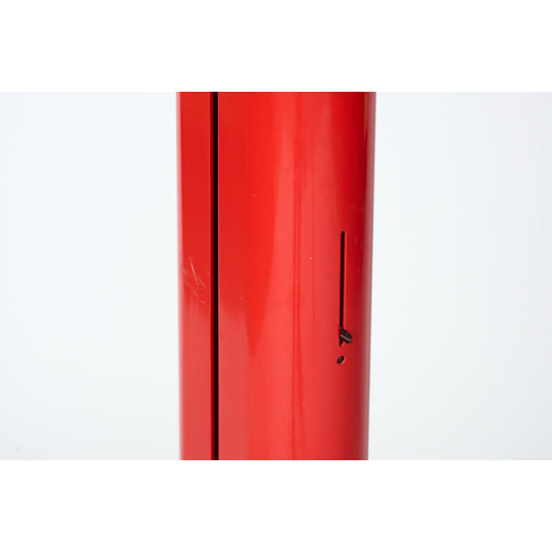 Mid-century red floor lamp by Gianfranco Frattini for Artemide