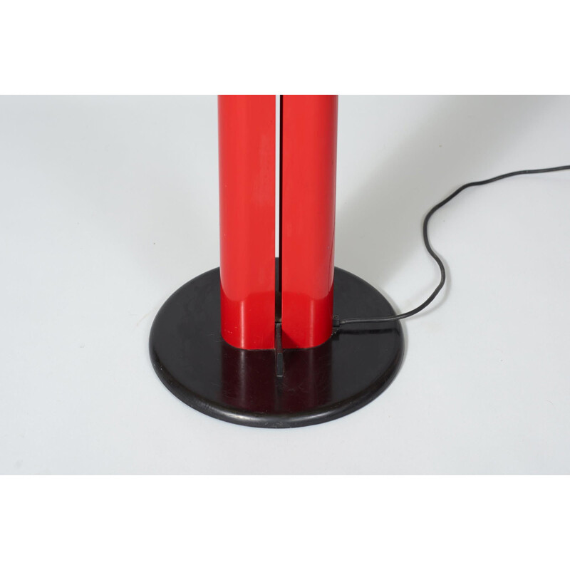 Lampadaire rouge vintage par Gianfranco Frattini pour Artemide