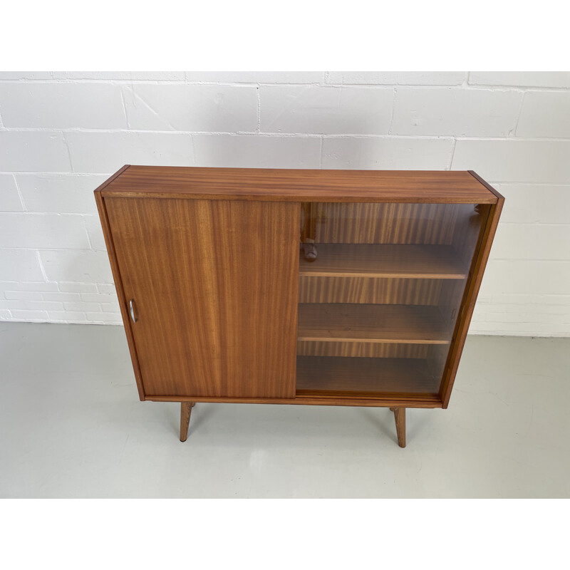 Vintage teak display cabinet, 1960s