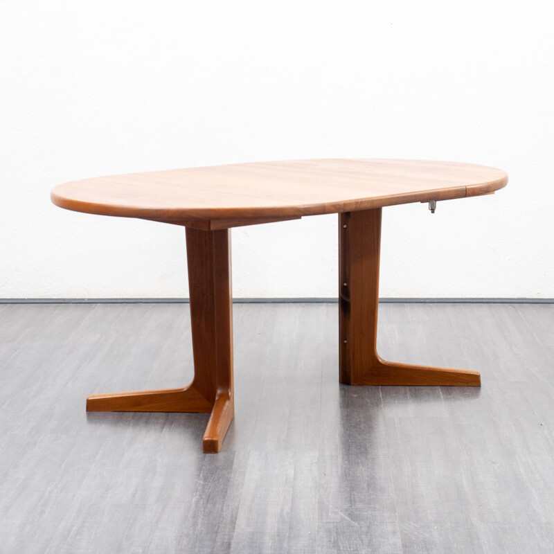 Vintage extendable teak dining table, Denmark 1970s