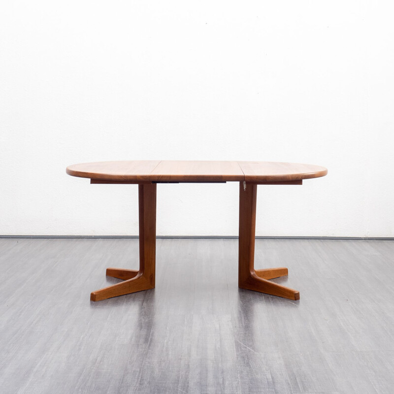 Vintage extendable teak dining table, Denmark 1970s