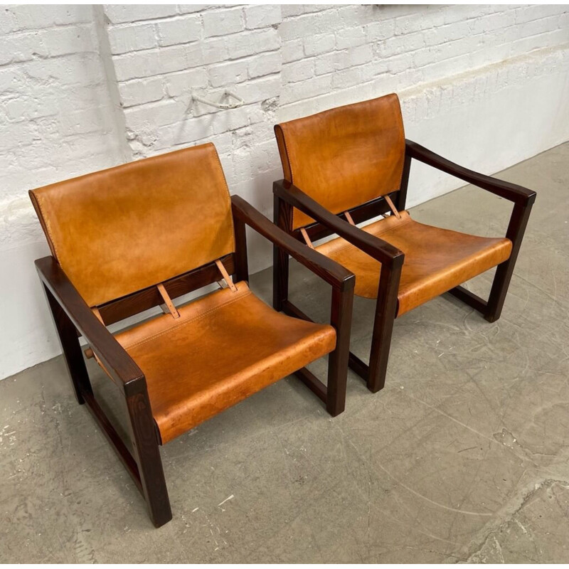 Pair of vintage Diana armchairs by Karin Mobring, 1970s