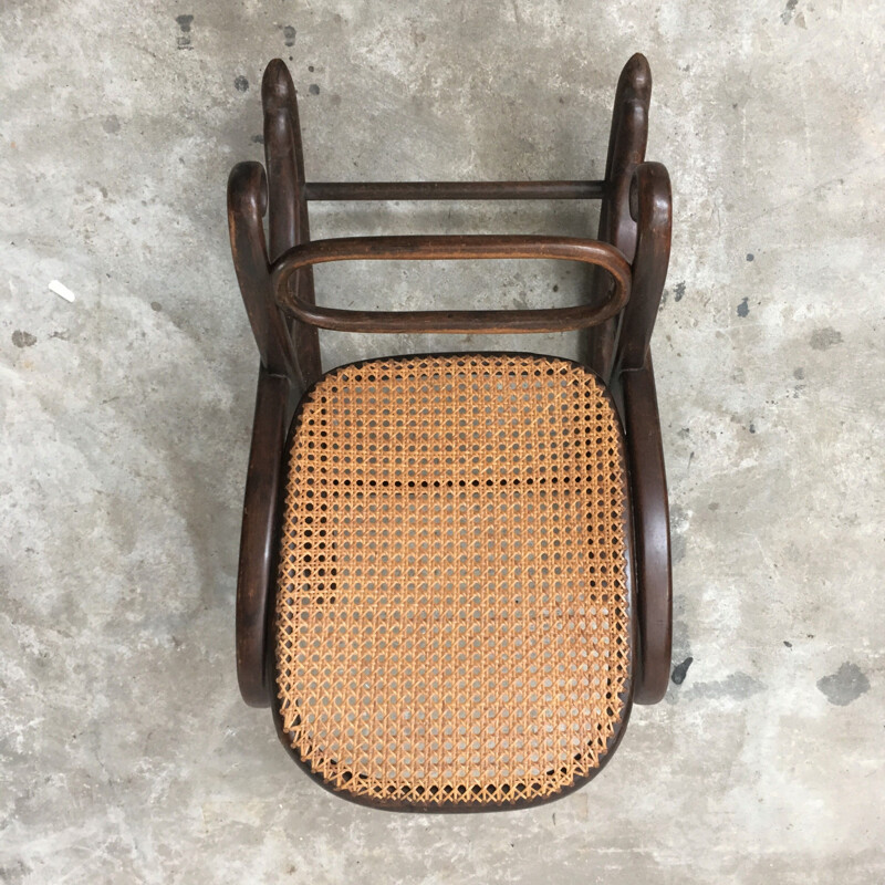 Vintage-Fußstütze Thonet Modell 7002