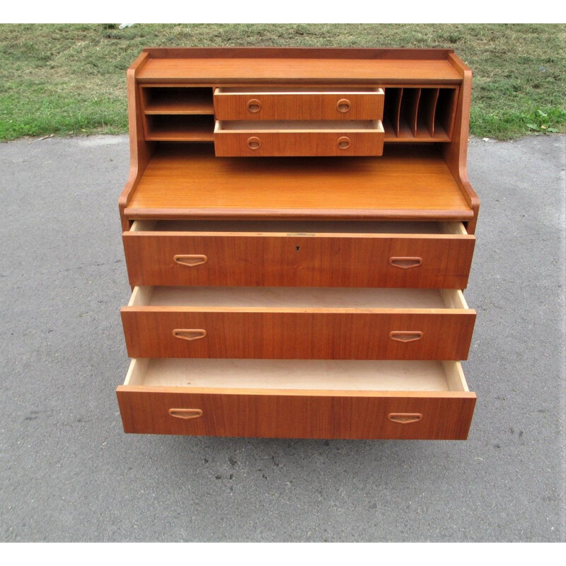 Mid century teak secretary, Denmark 1960s