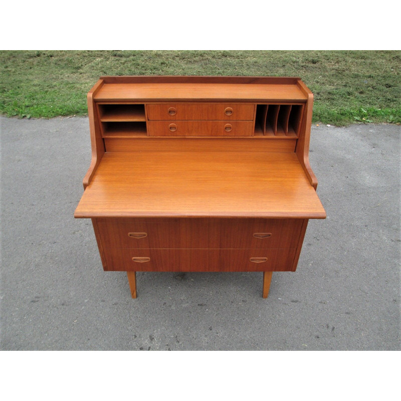 Mid century teak secretary, Denmark 1960s