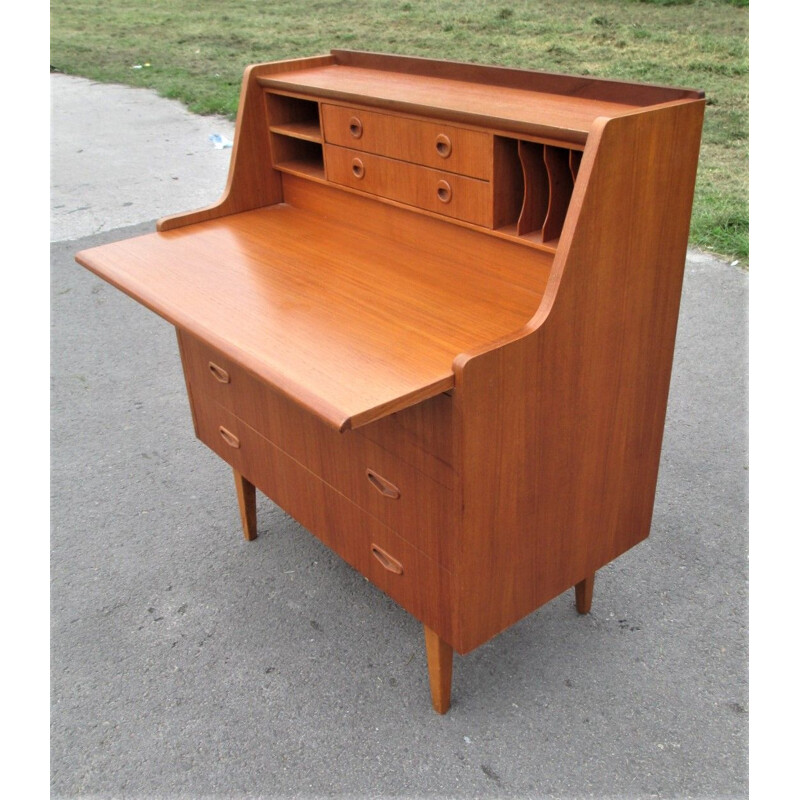 Mid century teak secretary, Denmark 1960s