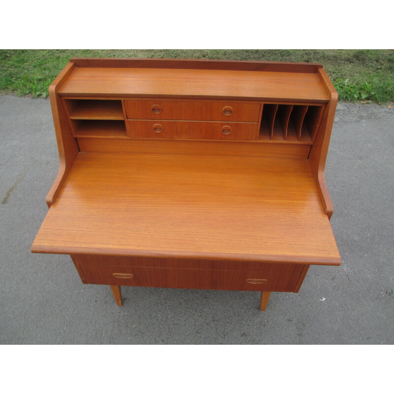 Mid century teak secretary, Denmark 1960s