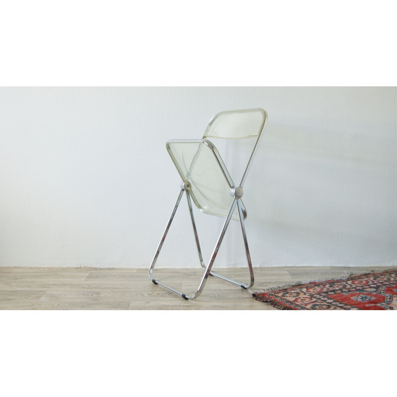 Mid-century Plia folding chair by Giancarlo Piretti for Castelli, 1967