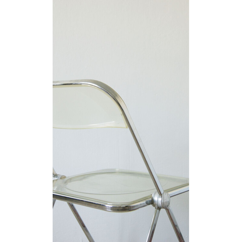Mid-century Plia folding chair by Giancarlo Piretti for Castelli, 1967