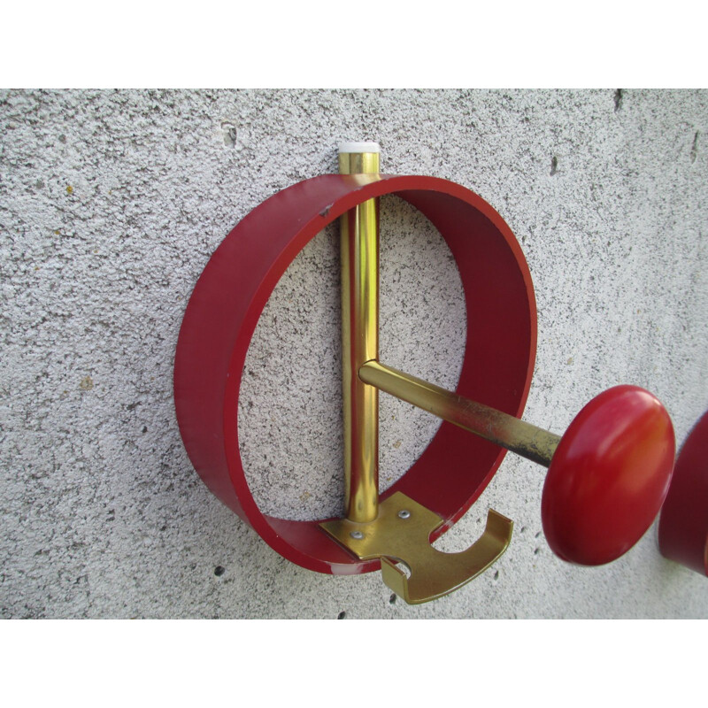 Set of 4 vintage coat racks, 1950s