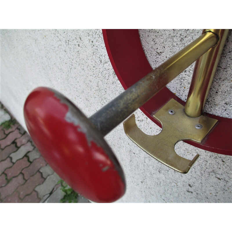 Set of 4 vintage coat racks, 1950s