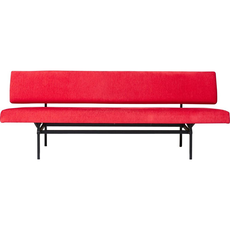 Vintage red model 540 sofa by Gijs van der Sluis for Gispen