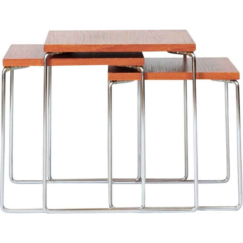 Mid century Brabantia nesting tables, Netherlands 1960s