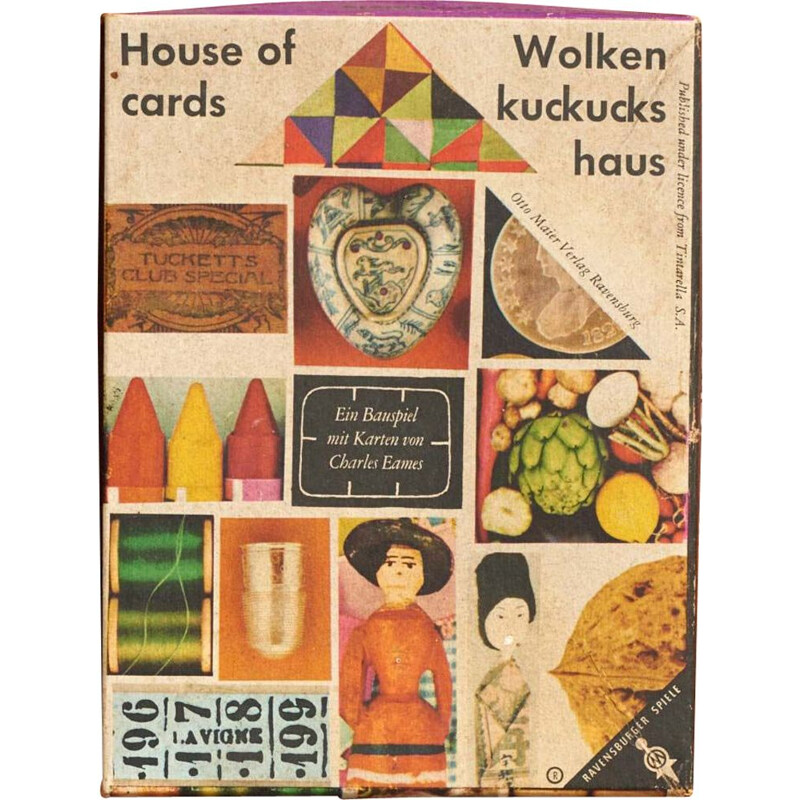 Vintage house of cards by Eames