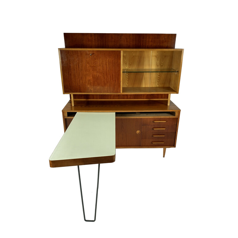 Mid-century sideboard and desk 2 in 1, 1970s