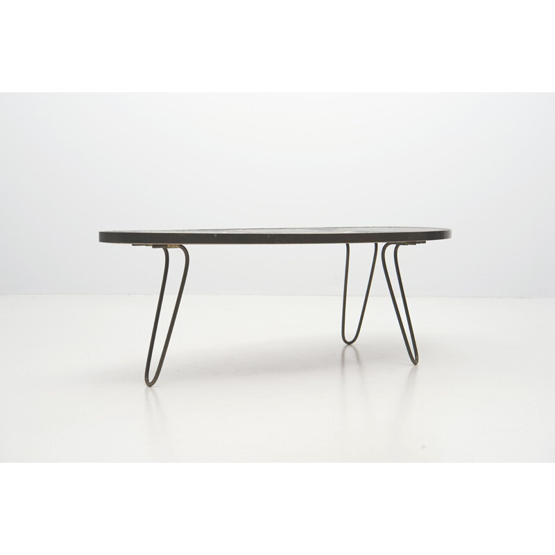 Mid-century mosaic low table by Berthold Muller, Germany 1960s