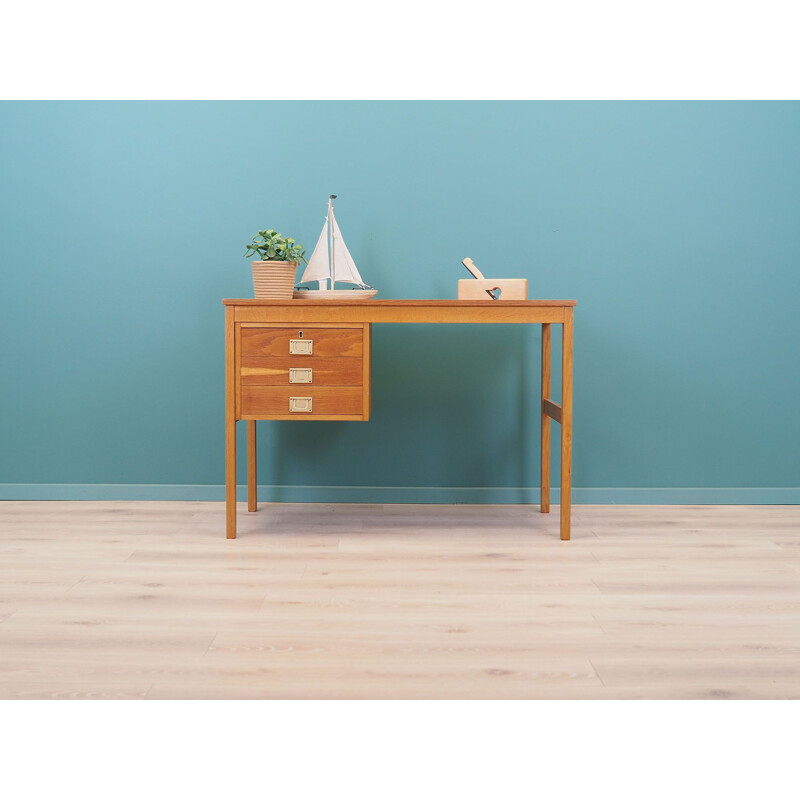 Mid-century ash desk Danish design, 1970s