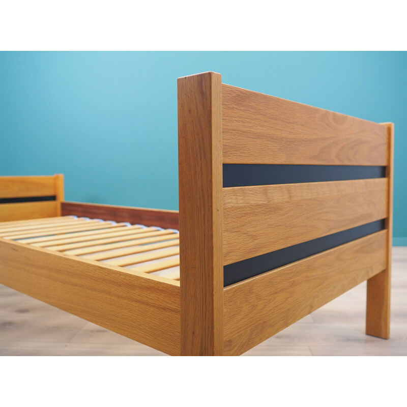 Mid-century ash bed Danish design, 1970s