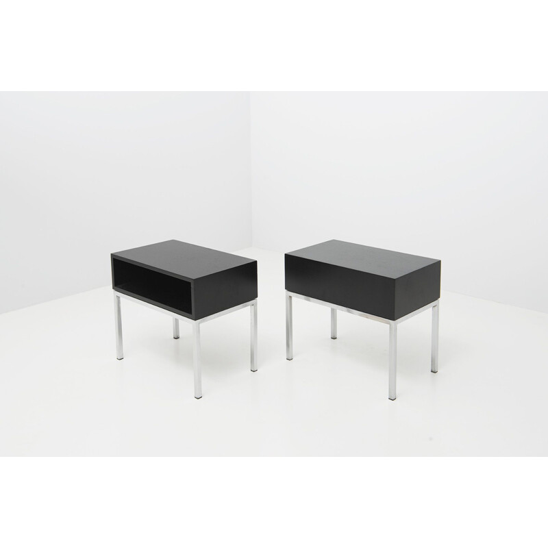 Pair of vintage modernist nightstands, 1960s