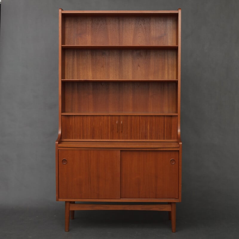 Danish secretary desk in teak wood, Johannes SORTH - 1950s