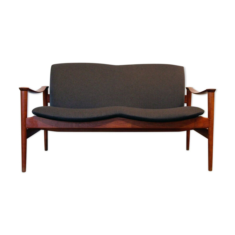 Divano Loveseat 711 di Fredrik Kayser per Vatne Lenestolfabrikk, 1960