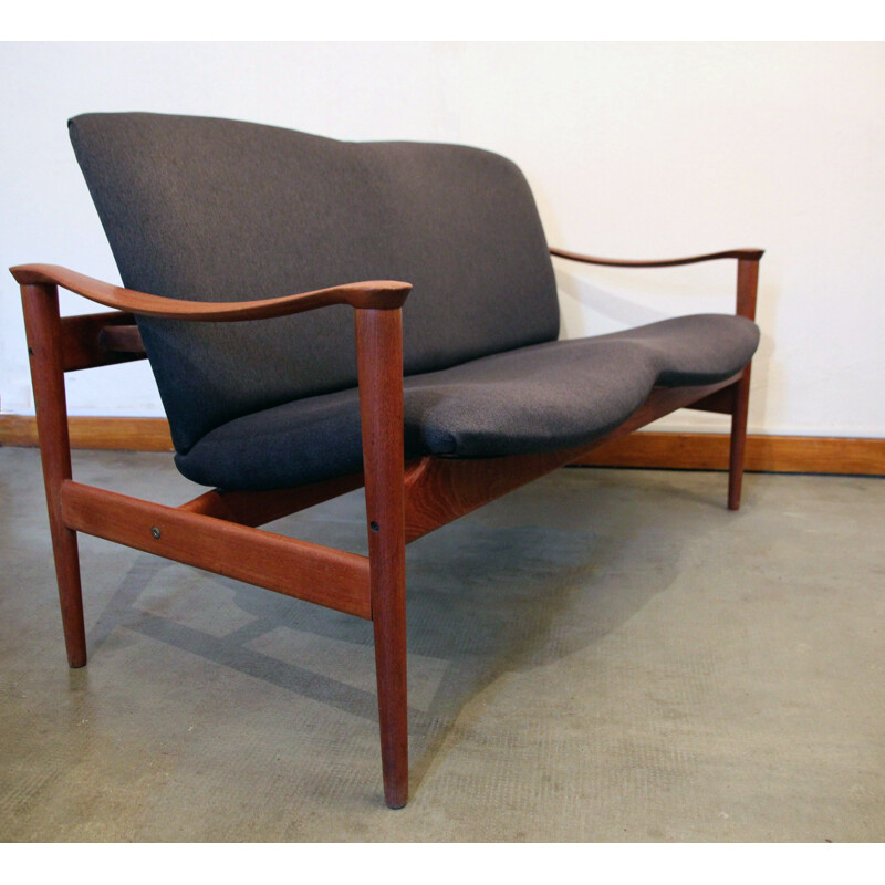 Loveseat 711 bank van Fredrik Kayser voor Vatne Lenestolfabrikk, 1960