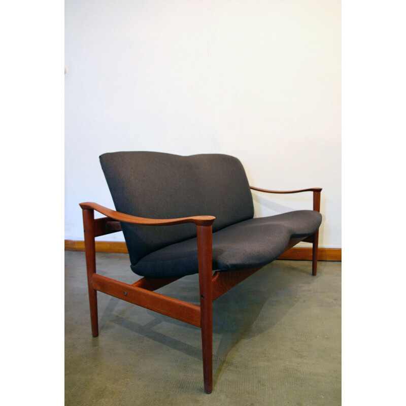 Loveseat 711 sofa by Fredrik Kayser for Vatne Lenestolfabrikk, 1960s