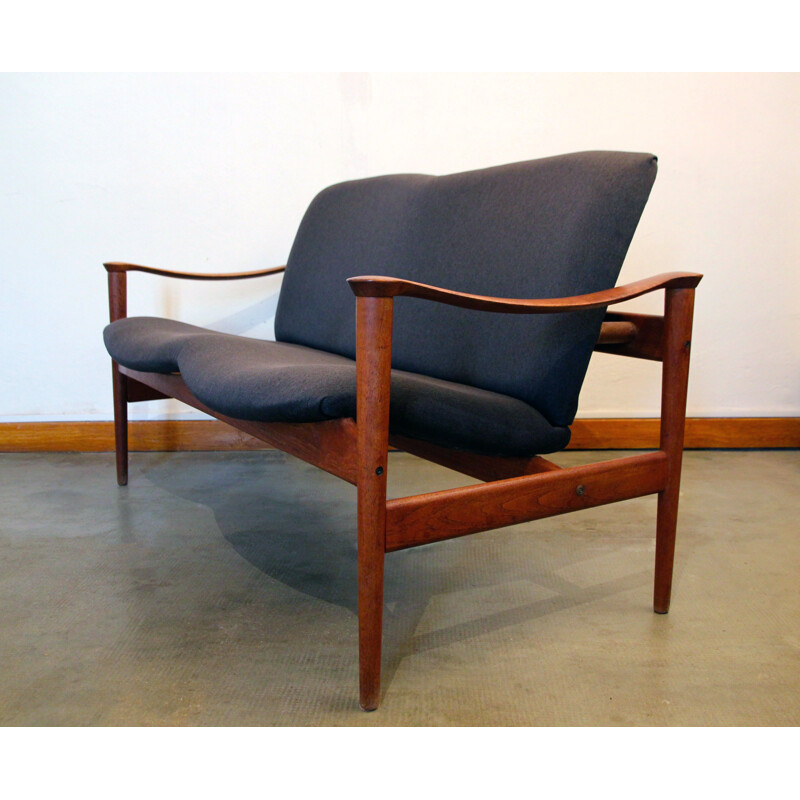 Loveseat 711 sofa by Fredrik Kayser for Vatne Lenestolfabrikk, 1960s