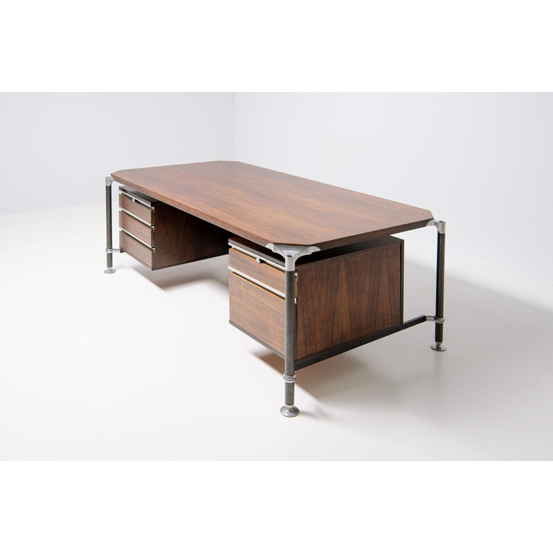 Mid-century large executive desk by Luisa & Ico Parisi for MIM, Italy 1960s